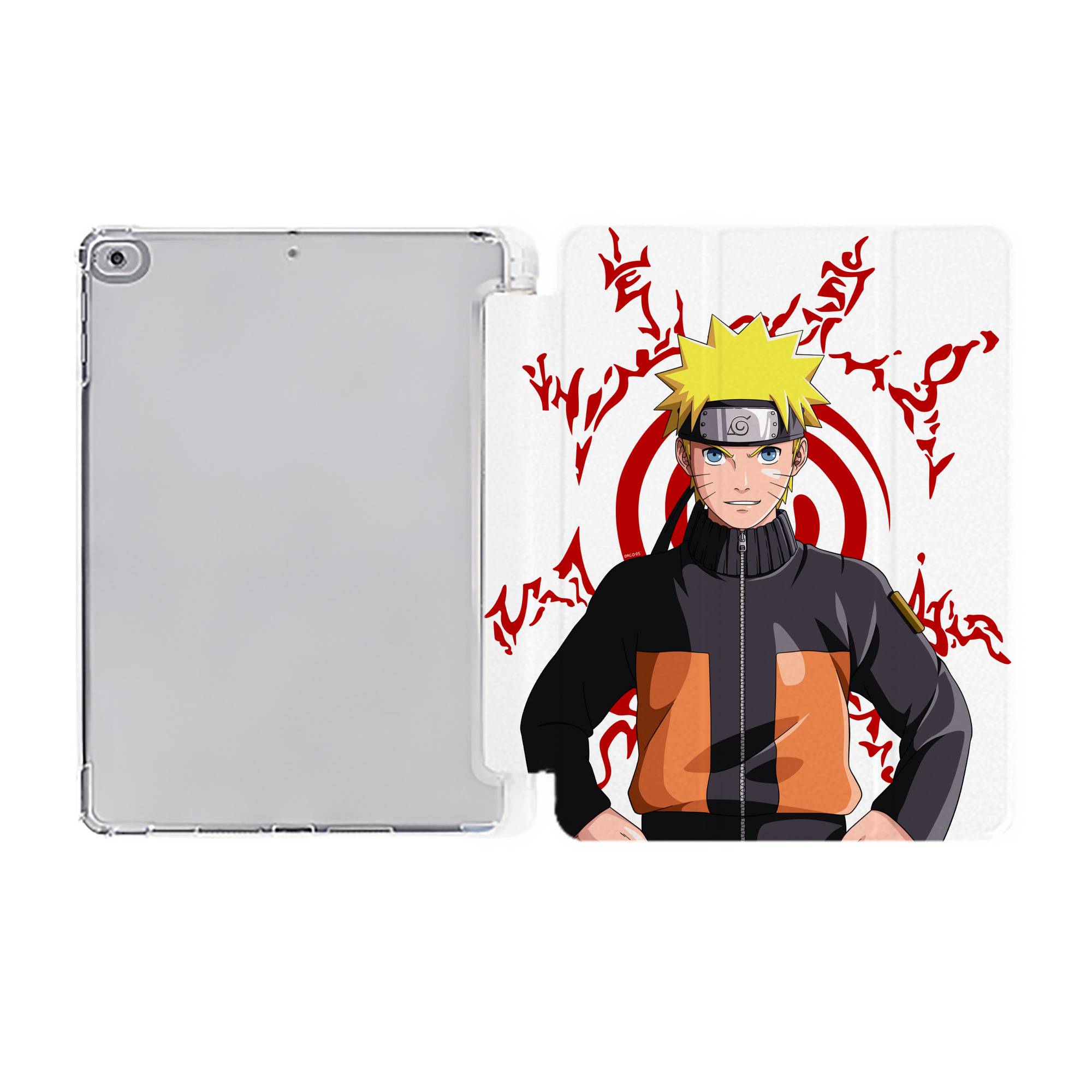 （画像用） NARUTO -ナルト- うずまき ナルト Uzumaki Naruto IPad ケース ペン収納付き 三つ折りスタンド PUレザー×シリコン 対応機種9.5/10.5/10.9インチ